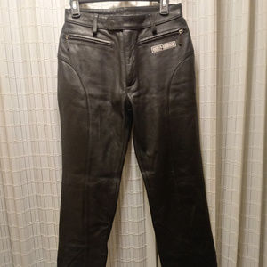 Harley Davidson women's leather riding pants 32/4w